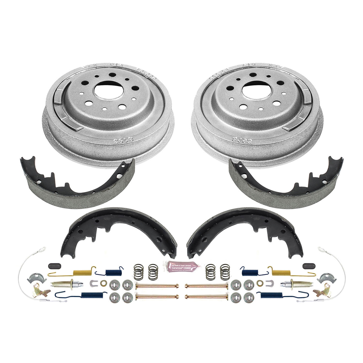 Power Stop Rear Stock Replacement Drum and Shoe Kit KOE15268DK