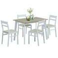 thumbnail image 1 of Costway 5 Piece Dining Set Table & 4 Chairs Wood Kitchen Dining Room Breakfast Furniture, 1 of 10
