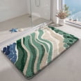 thumbnail image 6 of FRABE Beach Bathroom Rug Upgraded, Non Slip Bath Mat Quick Dry, Ultra Soft Washable Absorbent, Ocean Sea Theme Bath Rug for Shower Floor, Home Decor, Kids Room, Bathtub, 24x36, 6 of 8