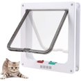 thumbnail image 1 of Cat Flap, Cat Flap, Pet Door, Pet Flap Door, Cat Door with Lock, Large Cat Flap, for Cats & Puppies (M, White), 1 of 5