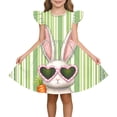 thumbnail image 4 of Pounoo Womens Maxi Dresses Bunny Print Ruffle Sleeve Loose Fit Lightweight Pullovers Cute Summer Style (For Small Wearers) Gift, 4 of 9