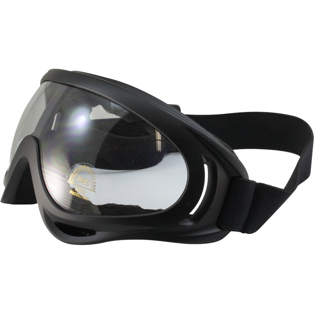 Motorcycle Windproof Full Face Goggles Glasses Vented Wind UV Sand Safety ATV