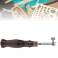 thumbnail image 4 of Ebony Handle Adjustable Stainless Steel Edge Creaser Leather Craft Press Hand DIY Tool(1.5mm), 4 of 9