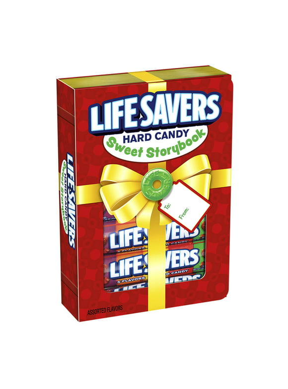 LIFE SAVERS 5 Flavors Hard Candy Sweet Storybook, Holiday Candy Christmas Storybook, 6 Rolls