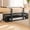 Black, variant on Grusce Under Desk Cable Management Tray, Wire Organizer No Drill Cable Tray with Clamp for Wire Management, Cord Organization Box for Office Home Desk