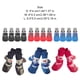 thumbnail image 3 of Greeniant 4 piezas de zapatos para mascotas lindo algodón lluvia nieve botas conjunto de calcetines buena elasticidad con suela de goma cubierta de pata Ropa para mascotas Amo el rojo L Greeniant PT003813-23B, 3 of 6