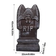 thumbnail image 3 of Graveyard Decorations for Halloween 16.5 Inch Rip Skull Gravestone Halloween Decor Spooky Outdoor Yard Lawn Cemetery Party Decoration for Haunted House Displays, 3 of 4
