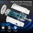 thumbnail image 4 of Fast Car Charger, Car Charging Adapter, Dual Port USB A and USB C Plug with 2Pack 6ft Cable Compatible with iPhone 14/13/12/11 Pro Max iPad Case, 4 of 10