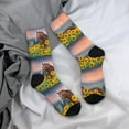 thumbnail image 5 of KLL Horse Sunflowers Print Cool Socks Men's Women's Crew Socks Funny Crazy Novelty Stockings, 5 of 6