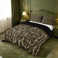 thumbnail image 2 of meiyoeat Rustic Camouflage Print Duvet Cover King For Kids,Retro Farmhouse Camo Hunting King Bedding For Boys,Black Reversible,3 Pieces(No Comforter), 2 of 6