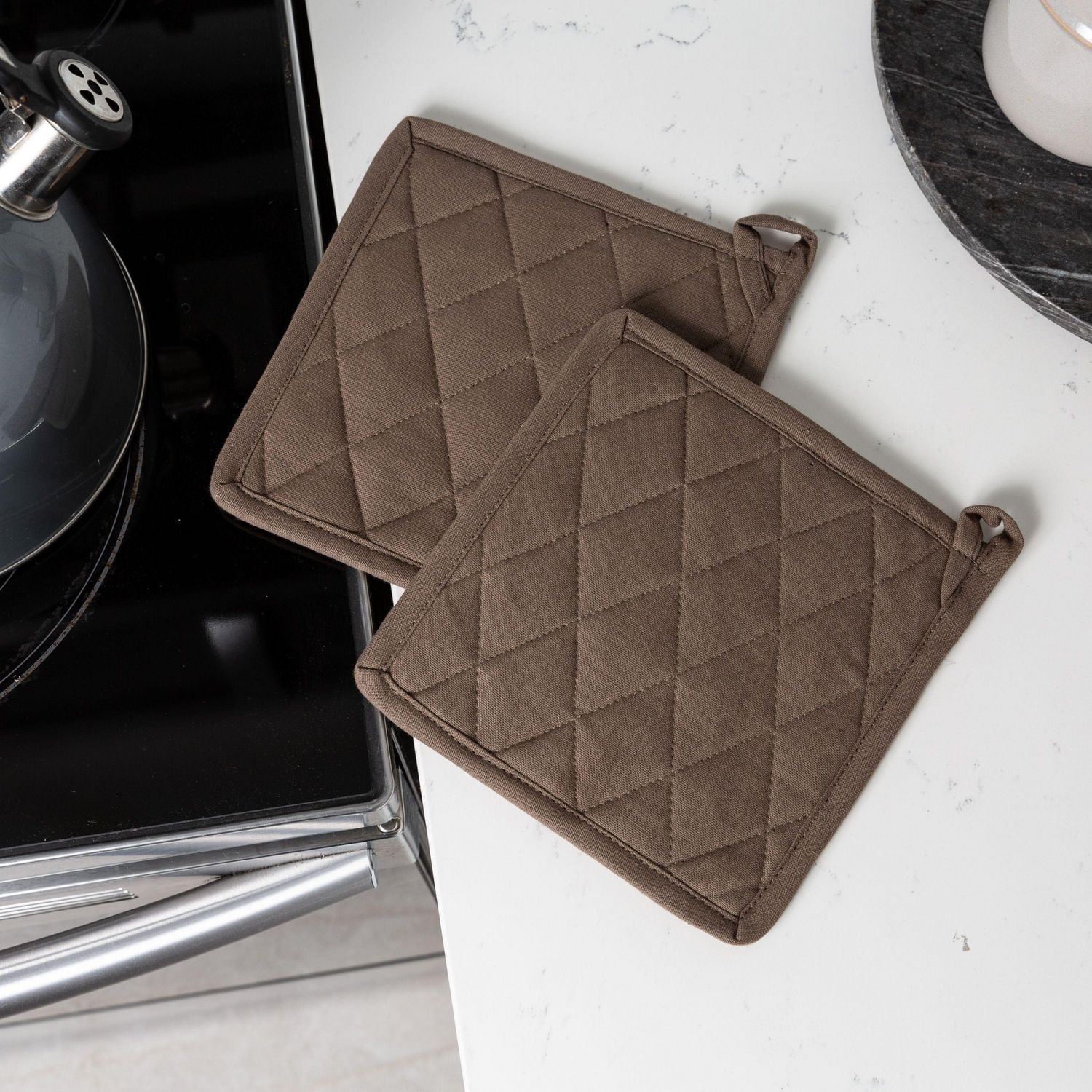 Fabstyles Solo Waffle Cotton Pot Holder Set of 2