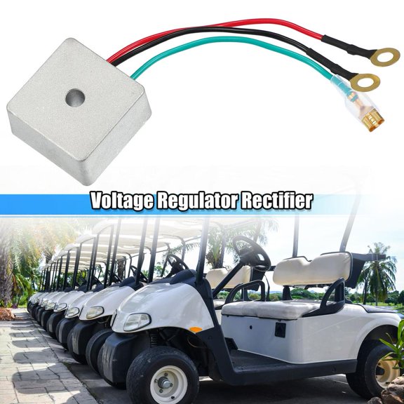 Silver-Car Voltage Regulator 27739 G01, Replacement Part, Stabilized Rectifier, Compatible with ez-go Golf Cart, Wholesale
