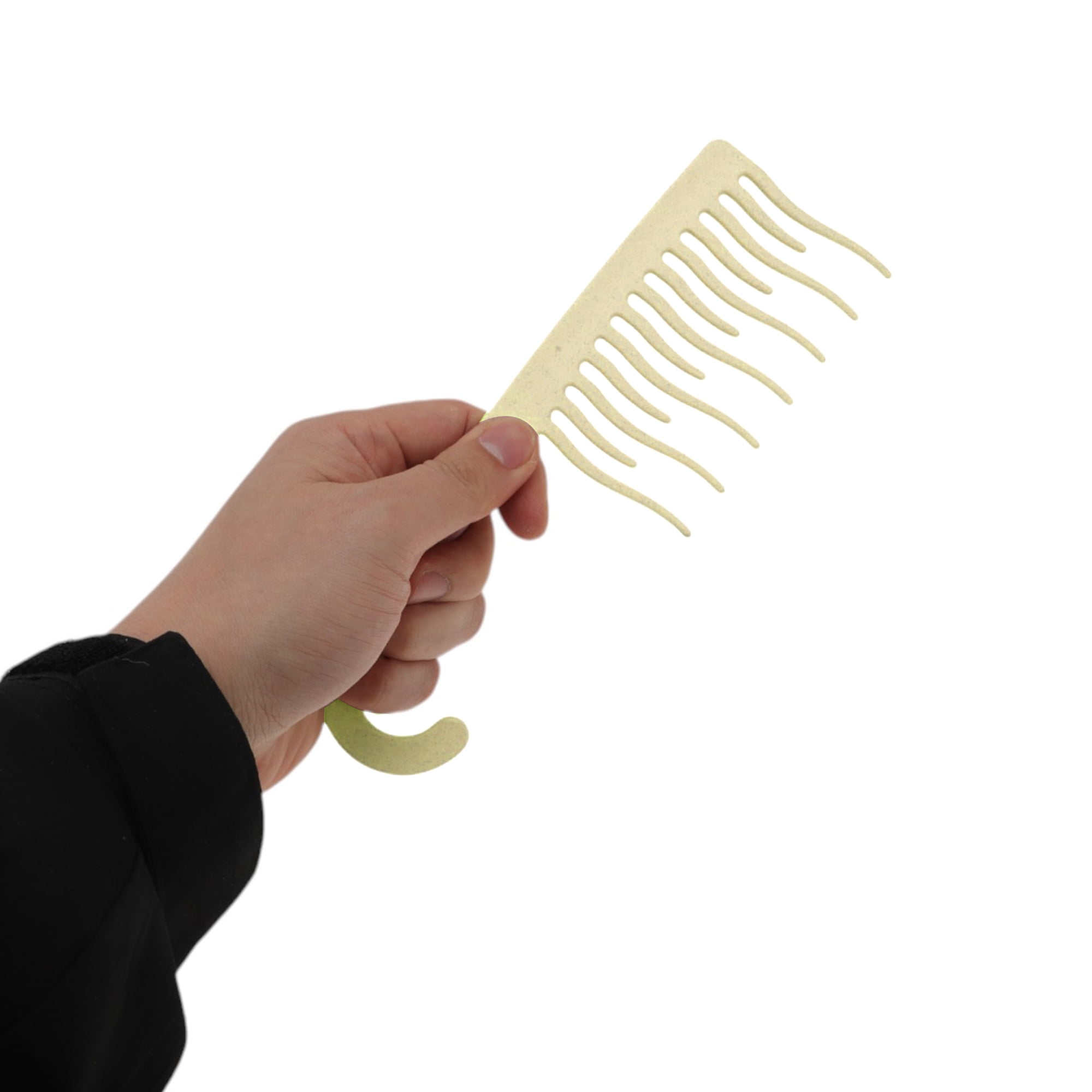 Unique Bargains 1 Pc Simple Durable Hair Comb for All Hair Types Styles Beige