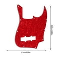 thumbnail image 4 of Sonducket Golpeador de guitarra rojo de una sola capa con 10 agujeros, placa antiarañazos, estampado de flores decorativas, cubierta de golpeador, Accesorios para instrumentos musicales Sonducket OD028192-00, 4 of 6