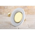 thumbnail image 2 of Kingston Brass P60PBCK Victorian 6-5/16-Inch Sunflower Raindrop Ceramic Shower Head with 12-Inch Shower Arm in Polished Brass, 2 of 6