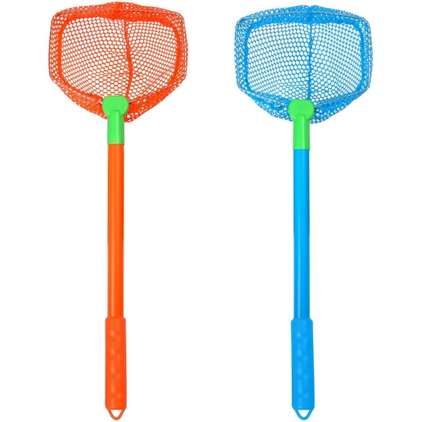 elcoho 2 pieces kids fishing nets bug net kids beach toys nets catch