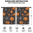 thumbnail image 2 of Long Curtains for Kitchen with Spooky Halloween Night Print, Semi-Sheer Fabric,42x54in long Curtains Set, 2 of 5
