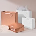 thumbnail image 7 of PAPER FAIR 12PCS Assorted Metallic Rose Gold White Glitter Gift Bags Bulk with Tag, for Christmas Wedding Bridal Shower Favor Bag Gift Packaging, Holiday Birthday Party Valentines Day,12.5 x 9 Inch, 7 of 7
