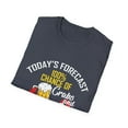 thumbnail image 4 of Today's Forecast On Crabs And Shots Quote Gifts | Funny Seafood Enthusiast Foodie Men Women Unisex Softstyle T-Shirt, 4 of 4