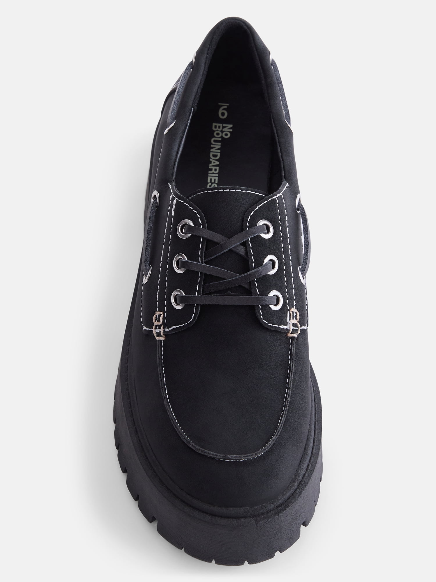 No Boundaries Women's Platform Boat Shoes