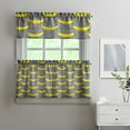 thumbnail image 2 of Fresh Orange Fruit Kitchen Curtains Set - Summer Cute Sweet Pattern Print Design Kawaii Orange Lover Cartoon Funny Orange Juice Illustration Tier and Valance Light Filtering Rod Pocket Drapes 3-Piece, 2 of 6