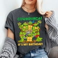 thumbnail image 3 of Mademark x Teenage Mutant Ninja Turtles - Cowabunga! It's My Birthday! T-Shirt Unisex, Sizes S-5XL, Tbun, 3 of 5