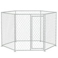 thumbnail image 2 of PawHut 9.2' x 8' x 5.6' Dog Kennel Outdoor W/ Lockable Door, 2 of 9
