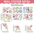 thumbnail image 3 of CoreLiving Easter Window Clings 6 Sheets 36 Pcs Reusable Rabbit Egg Decorations for Glass Windows, Double-Sided Spring Decor for Home Office Living Room, 3 of 9