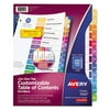Avery Jan-Dec Dividers, 12 Tabs, Ready Index (11127)