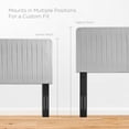 thumbnail image 6 of Modway Milenna Channel Tufted Performance Velvet Twin Headboard in Light Gray, 6 of 7