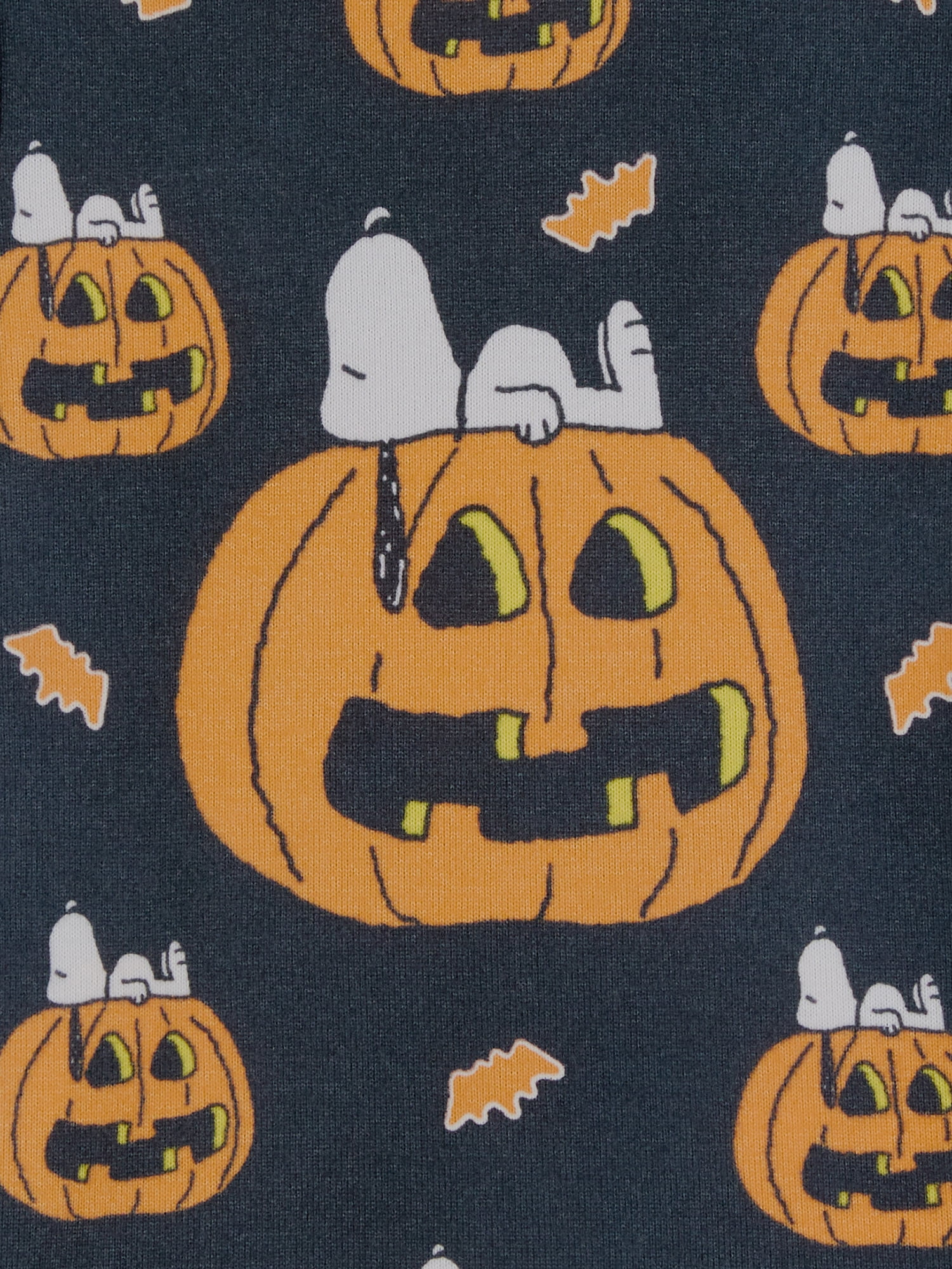 Peanuts Boys Halloween Snug Fit Long Sleeve Top and Sleep Pants Pajama Set, 2-Piece, Sizes 4-12