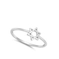 thumbnail image 4 of High Polish Star of David Ring .925 Sterling Silver Band Jewelry Female Male Unisex Size 6, 4 of 4