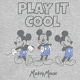thumbnail image 2 of Junior's Mickey & Friends Play It Cool Graphic Tee Athletic Heather X Large, 2 of 3