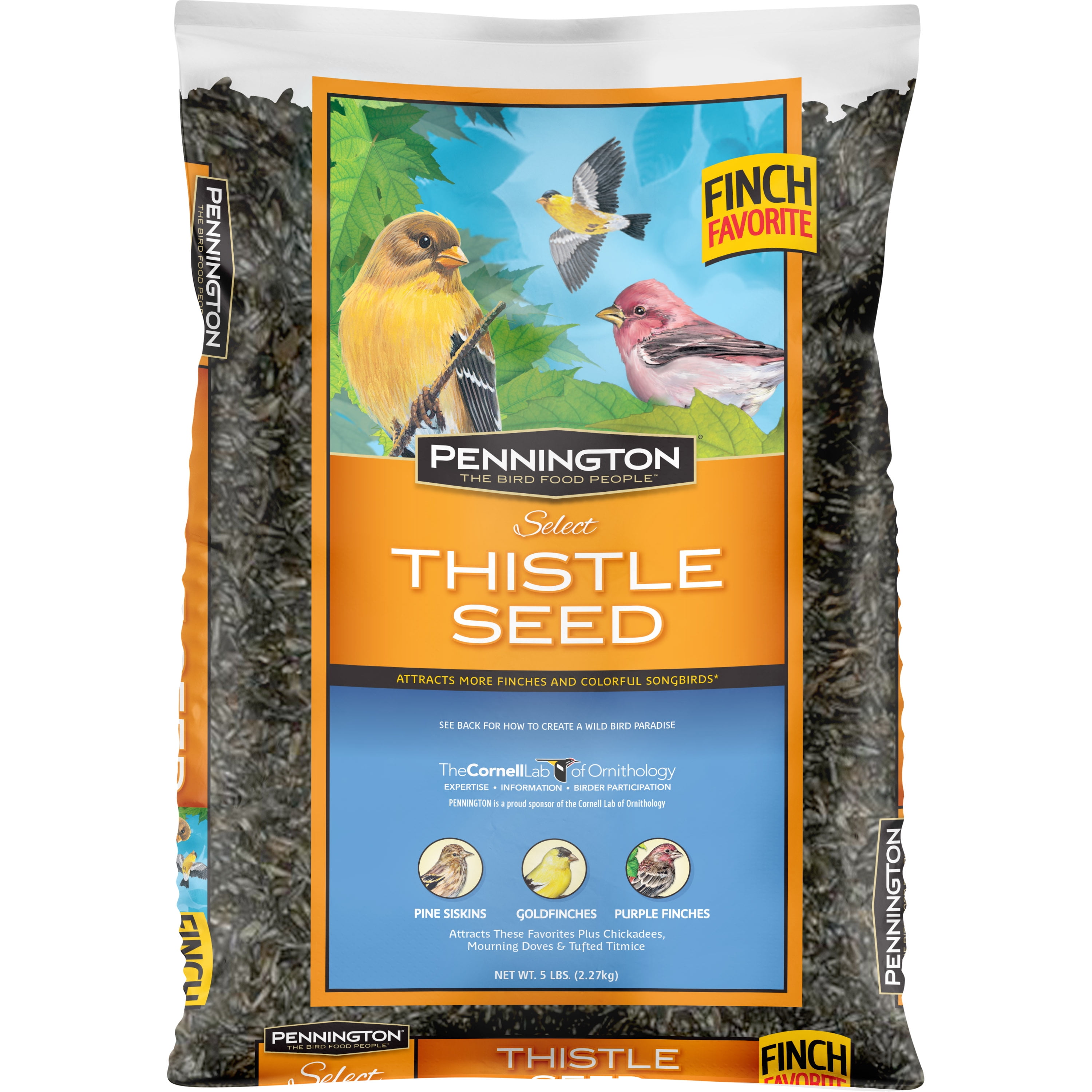 Pennington Select Thistle Seed, Wild Bird Feed and Seed, 5 lb. Bag