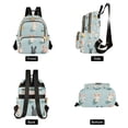 thumbnail image 4 of FORMRS Mini Backpack Purse for Women Travel Daypack Casual Shoulder Bag, Green Cute Rabbits, 4 of 7