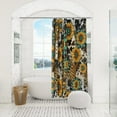 thumbnail image 6 of Sunflower Shower Curtain,Farmhouse Rustic Country Yellow Flower Showr Curtain for The Bathroom Machine Washable Waterproof Fabric Curtain for Bathroom Decor Bathtub with 12 Hooks 72"x72", 6 of 6
