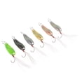 thumbnail image 4 of Paquete de 6 señuelos de pesca artificiales de metal duro con lentejuelas y anzuelo con púas. 30x11mm, 4 of 9