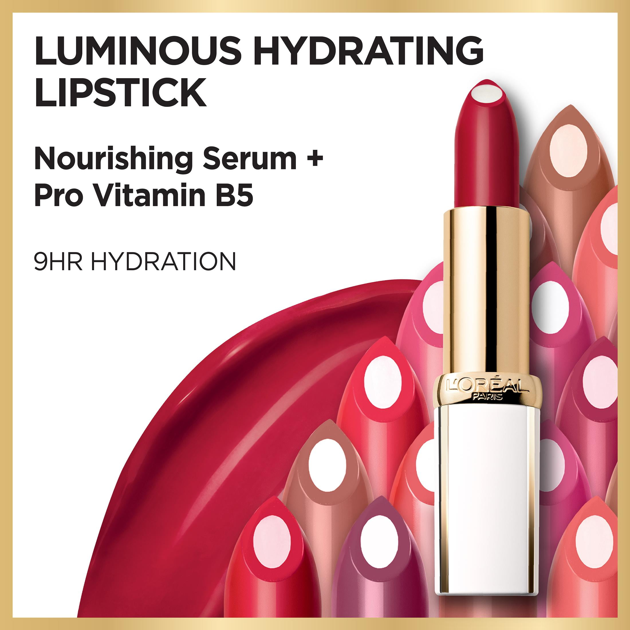 L'Oreal Paris Age Perfect Luminous Hydrating Lipstick and Nourishing Serum, Perfect Burgundy
