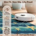 thumbnail image 6 of Design&I 3'x5' Washable Area Rug Ocean Whale Octopus Starfish Nautical Animals Under Classroom Flowing Dynamic for Home Office, Hallway, Low Profile & Durable Daily Traffic Ready, 6 of 7