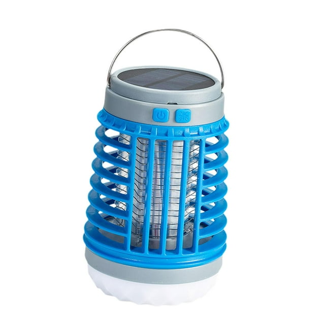 DYNWAVECA Camping Lantern with Hook Portable Tent Light for Household Backpacking Tent Blue