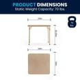 thumbnail image 2 of Ensemble de 5 pièces, table et chaises pliantes pour enfants, couleur tan, 2 of 7