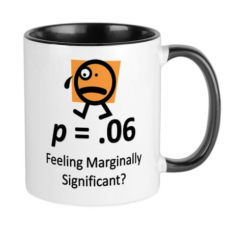 

CafePress - Feeling Marginally Significant Mug - Ceramic Coffee Tea Novelty Mug Cup 11 oz
