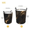 thumbnail image 3 of Fotbe Black And Gold Fire Dragon Cesto de Ropa con Asas, Cesto Impermeable de Gran Capacidad, Bolsa de Lavado para Dormitorio, Cesto de Ropa con Ruedas y Asas-Small, 3 of 6