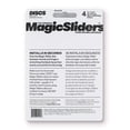 thumbnail image 2 of Furniture Sliders Magic Slider, redondo, 7/8 pulgadas, 4 piezas, blanco/negro, 2 of 4