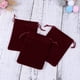 thumbnail image 2 of 12pcs bolsa de lazo de franela bolsas de regalo bolsas de dulces paquete de joyas bolsa de almacenamiento bolsa de almacenamiento organizador paquete bolsillo (rojo oscuro), 2 of 5