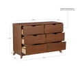 thumbnail image 2 of Powell Plumley 6-Drawer Dresser, Walnut, 2 of 12