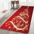 thumbnail image 2 of Christmas Rug Door Mat Runner Flannel Carpet for Entrance/Living Room/Bedroom/Bathroom Washable Non Slip Welcome Entrance Rug, 2 of 8