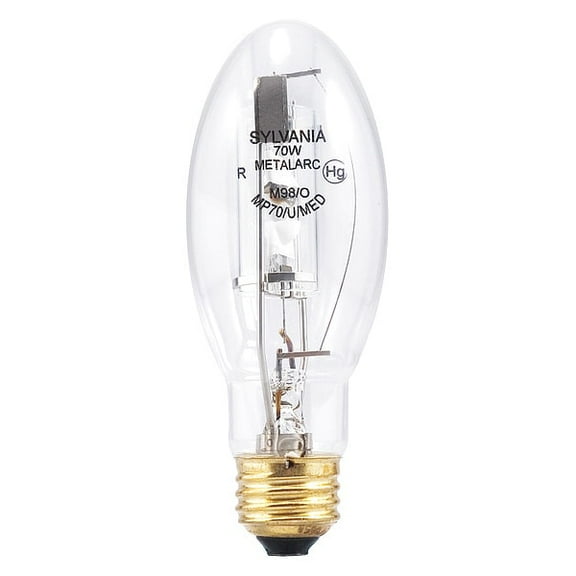 Sylvania Quartz Metal Halide HID Bulb,70W,3000K MP70/U/MED