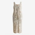 thumbnail image 4 of Fesfesfes Jumpsuit for Women Pants Overalls Rompers Daisy Printed Buttons Suspender Jumpsuit, 4 of 5