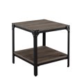 thumbnail image 2 of Topcobe Table d'Appoint Table Basse avec Étagère de Rangement, Table à Thé pour Salon, Couleur Chêne, 20" x 20" x 20", 2 of 5